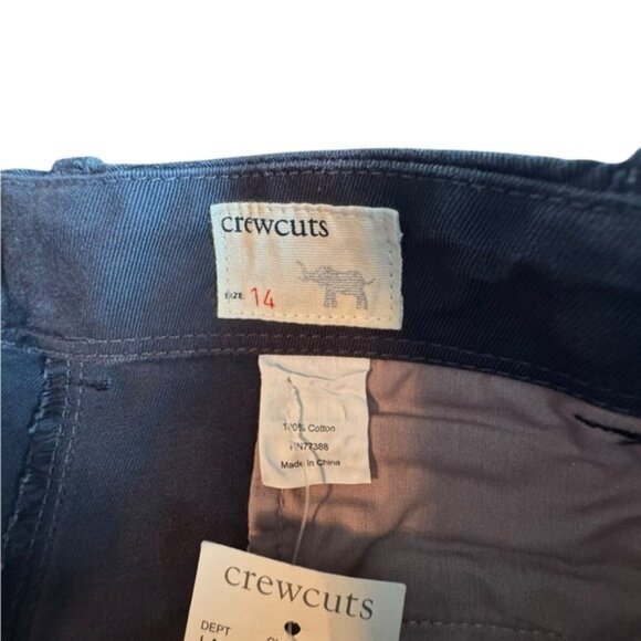 Crewcuts Girls Chino Shorts Size 14 Classic Preppy Academia Navy Blue - Picture 6 of 10
